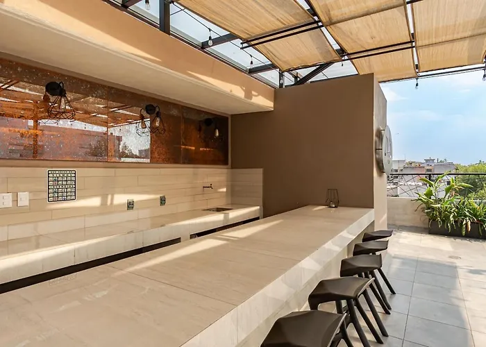 Apartamento Comfy With Rooftop In Roma Norte *